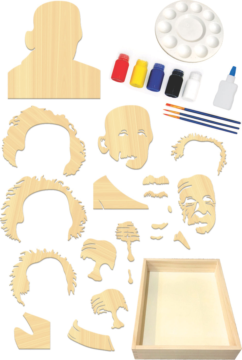 Get Stacked Paint and Puzzle Kit - Albert Einstein