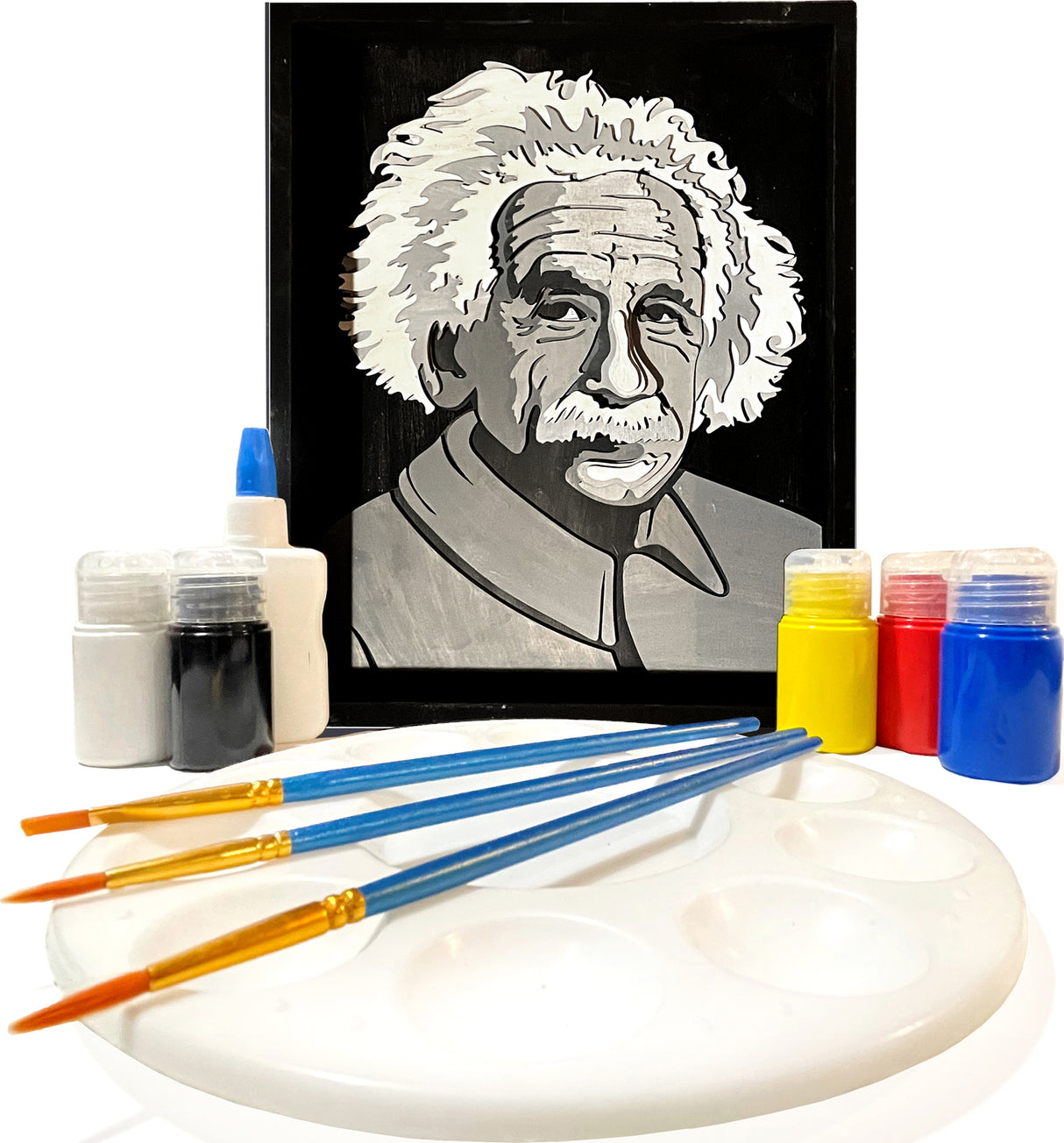 Get Stacked Paint and Puzzle Kit - Albert Einstein