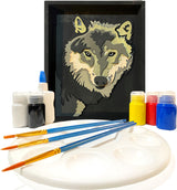 Get Stacked Paint and Puzzle Kit - The Gray Wolf