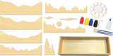 Get Stacked Paint and Puzzle Kit - Mountain Forest Sunset