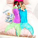 Blankie Tails Mermaid Tail Blanket (Ages 3-12) (Purple/Seafoam)