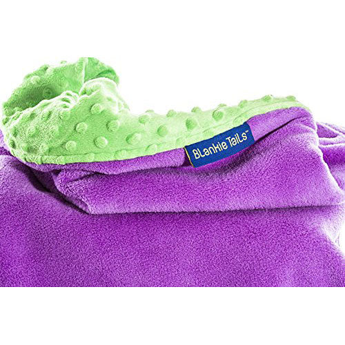 Blankie Tails Mermaid Tail Blanket (Ages 3-12) (Purple/Seafoam)
