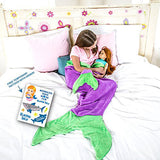 Blankie Tails Mermaid Tail Blanket (Ages 3-12) (Purple/Seafoam)