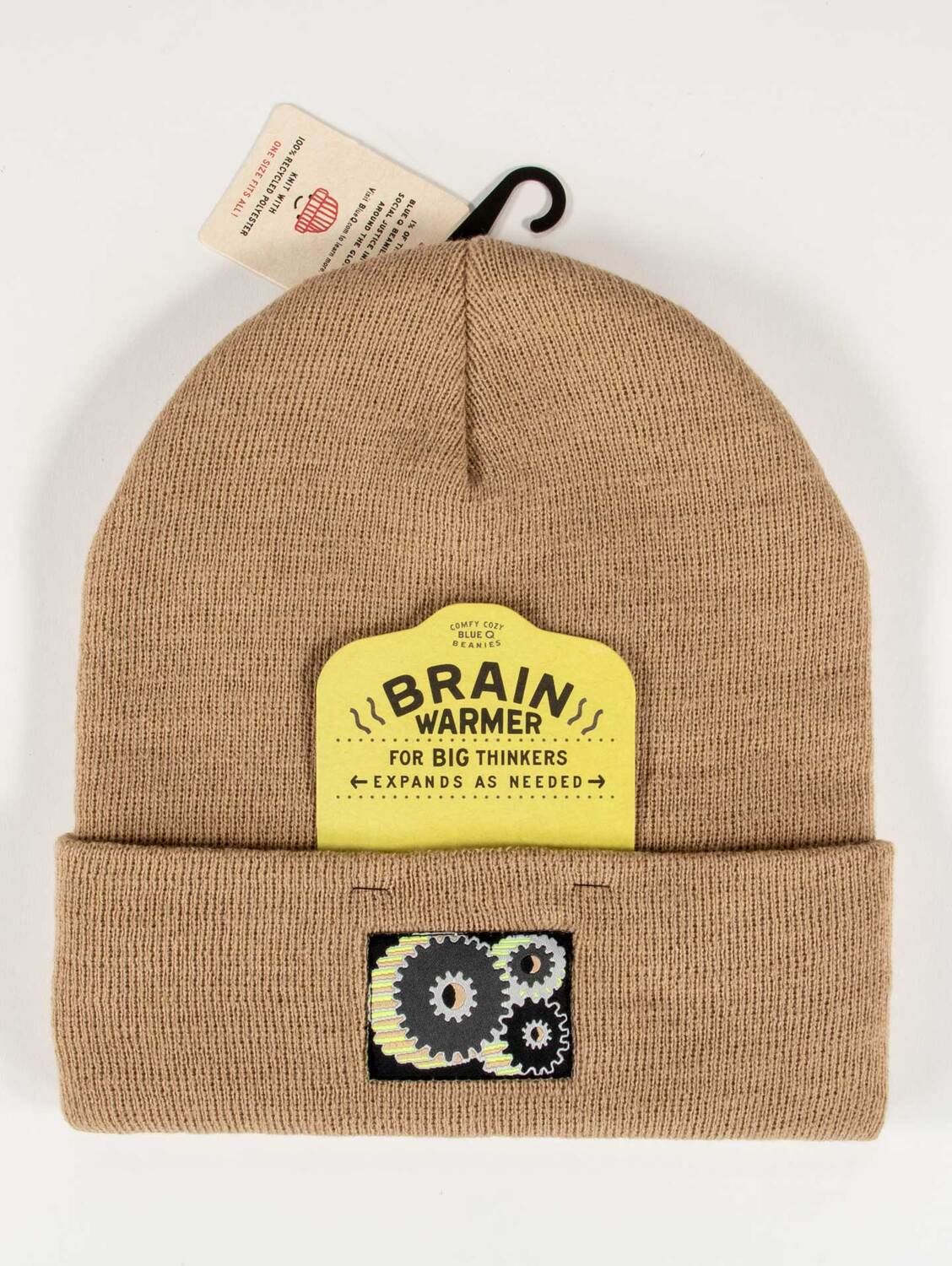 Brain Warmer For Big Thinkers. Expands As Needed. Beanie