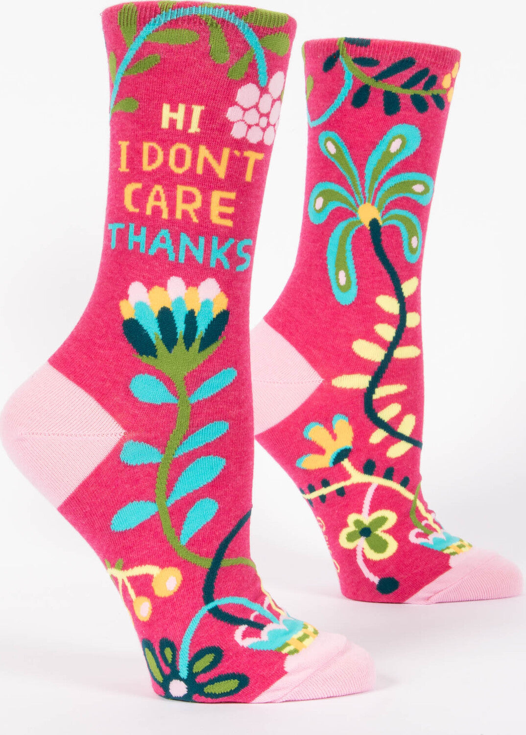Hi, I Don't Care, Thanks Womens Crew Socks