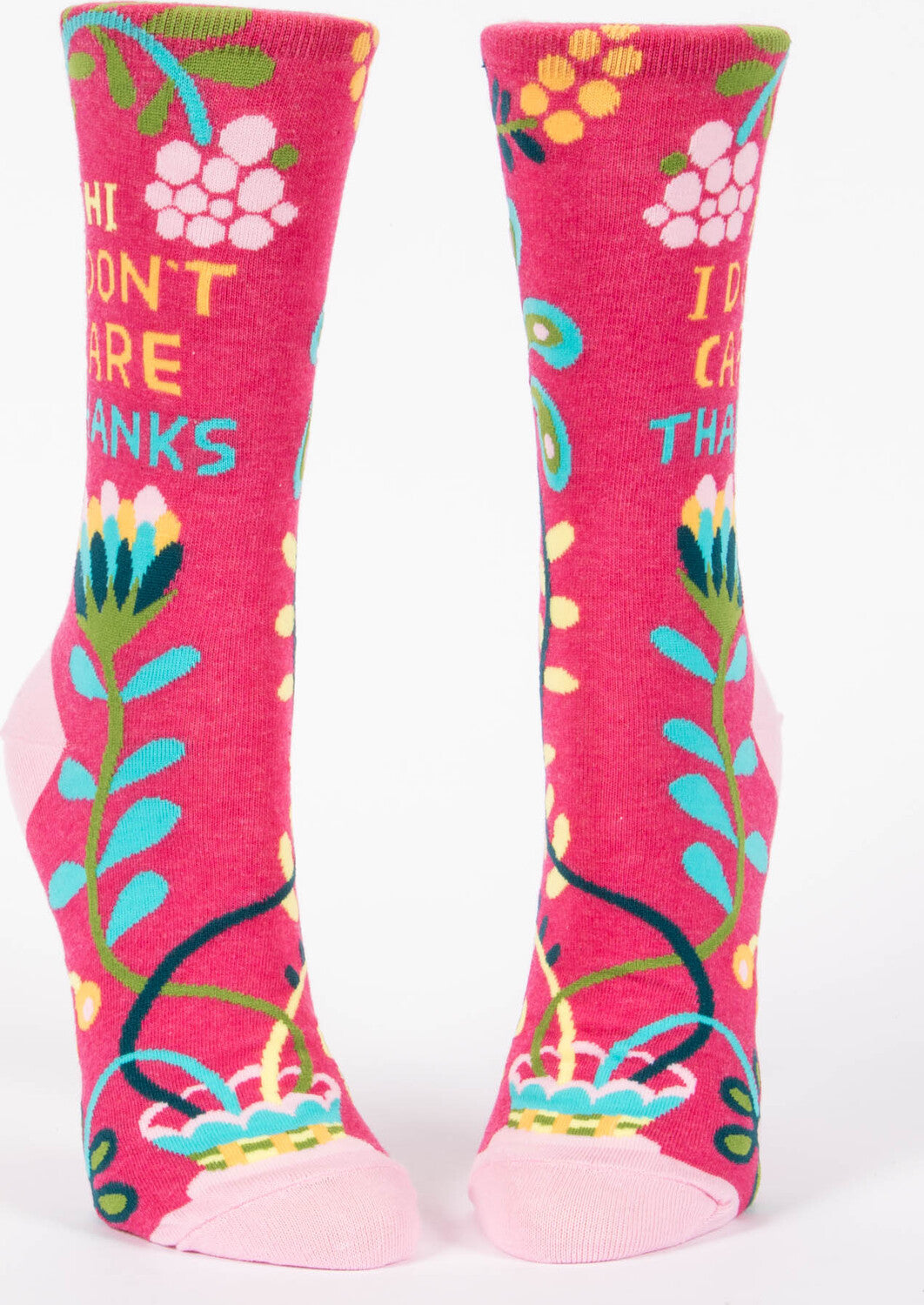 Hi, I Don't Care, Thanks Womens Crew Socks