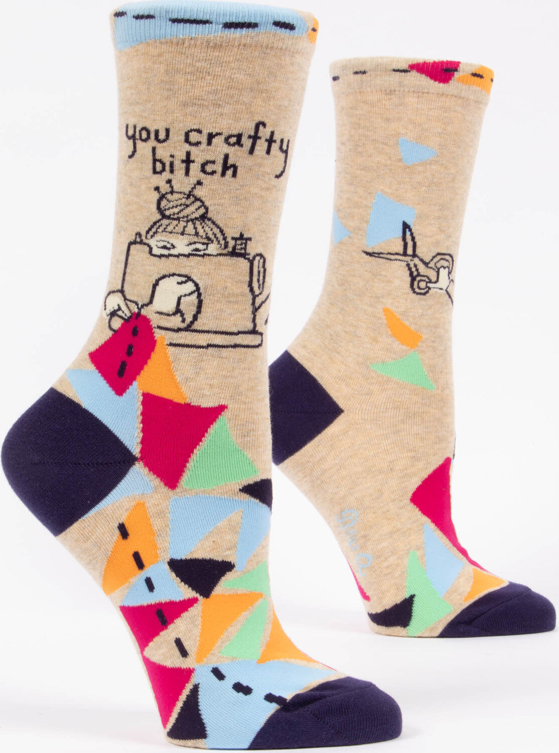 You Crafty B*tch Womens Crew Socks