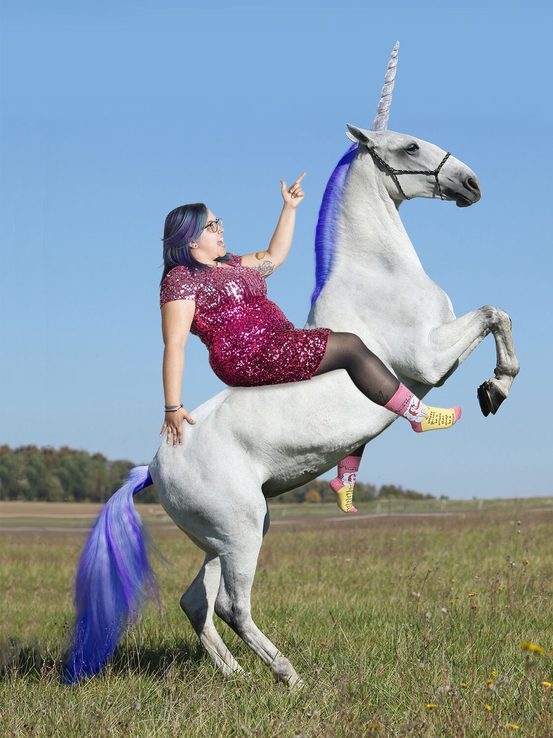 Always Be Yourself Unless You Can Be A Unicorn Womens Crew Socks