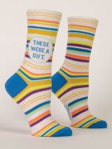 These Were A Gift Womens Crew Socks