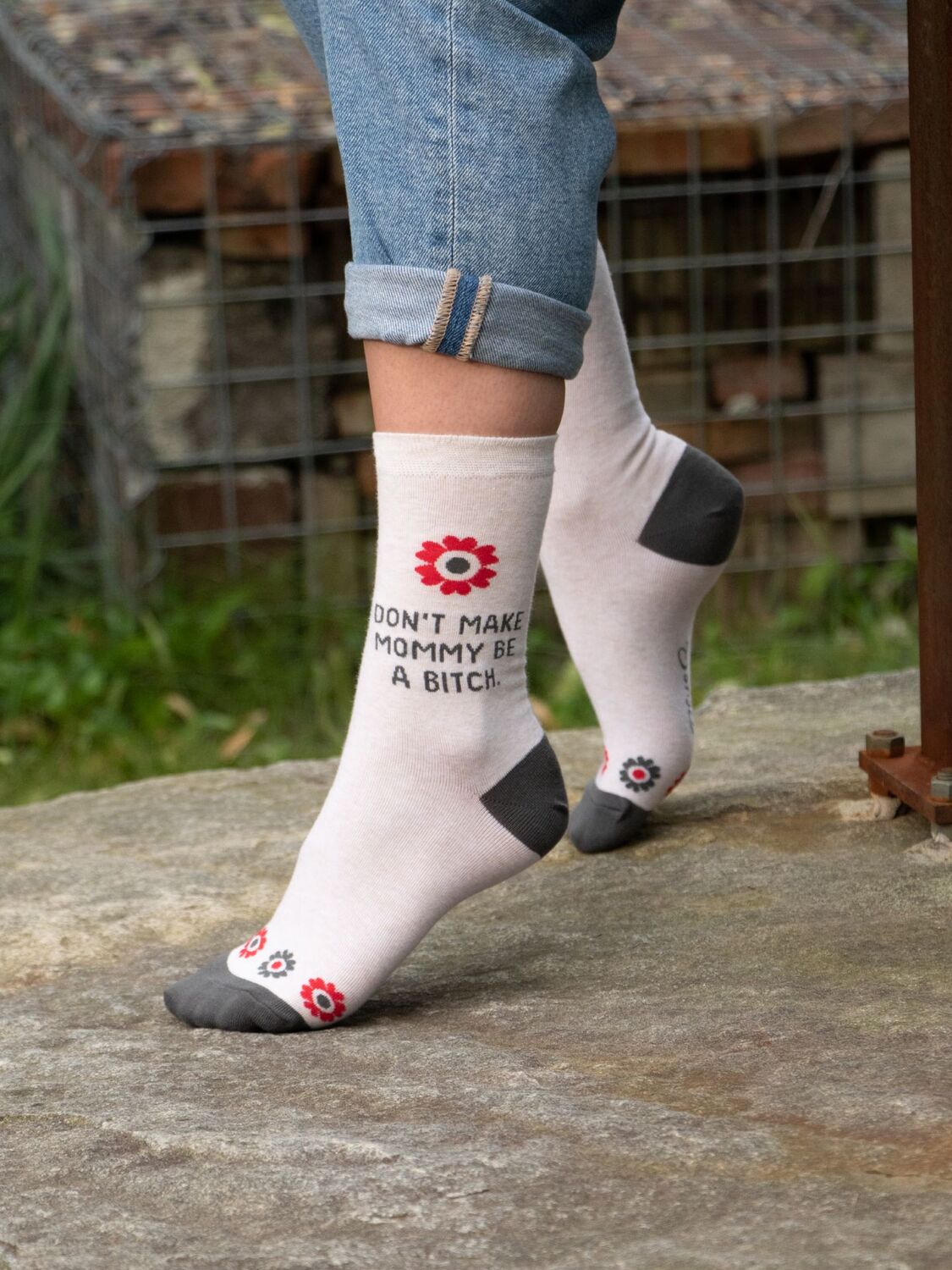 Don't Make Mommy Be A Bitch Womens Crew Socks