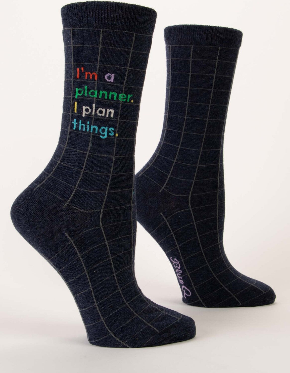 I'm A Planner. I Plan Things. Womens Crew Socks