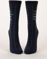 I'm A Planner. I Plan Things. Womens Crew Socks