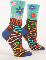 I Dig Dirt Womens Crew Socks
