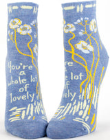 You're A Whole Lotta Lovely Womens Ankle Socks