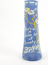 You're A Whole Lotta Lovely Womens Ankle Socks