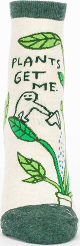 Plants Get Me Womens Ankle Socks