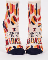 I Identify As A Badass Womens Ankle Socks