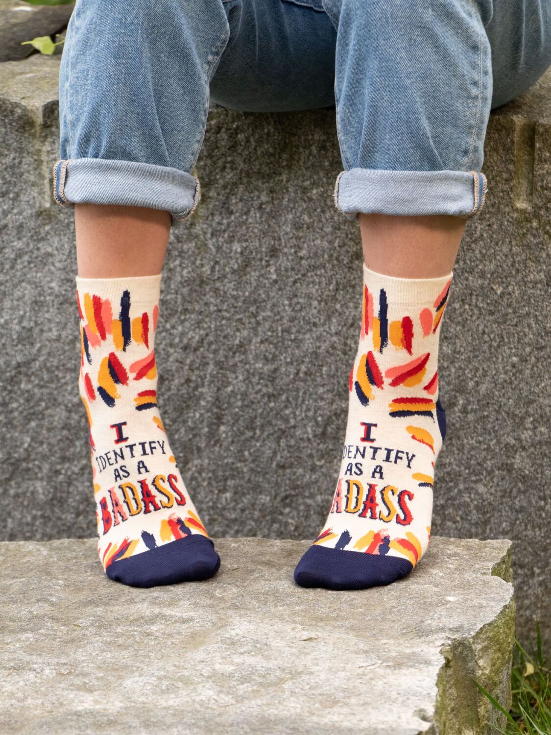 I Identify As A Badass Womens Ankle Socks