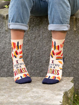 I Identify As A Badass Womens Ankle Socks