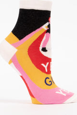 Yes, Girl, Yes Womens Ankle Socks