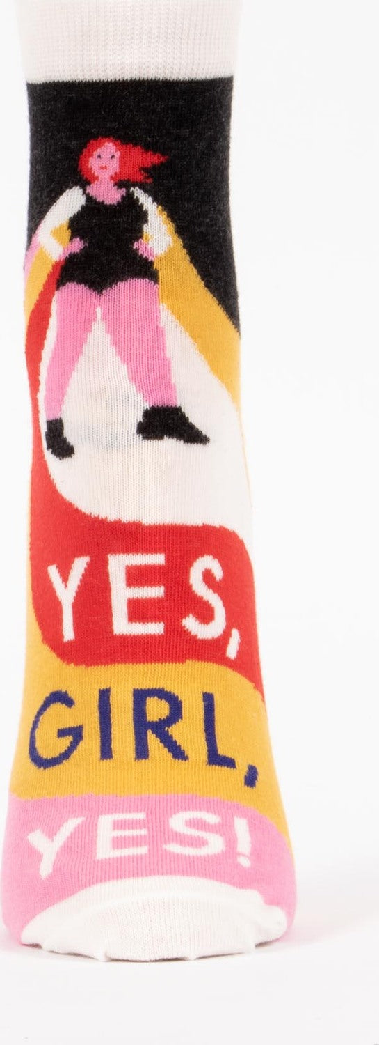Yes, Girl, Yes Womens Ankle Socks
