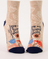 Love My Lil' Friend Family Womens Ankle Socks