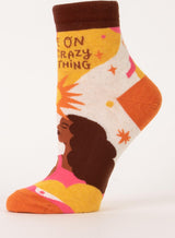 Shine On You Crazy Shiny Thing Womens Ankle Socks