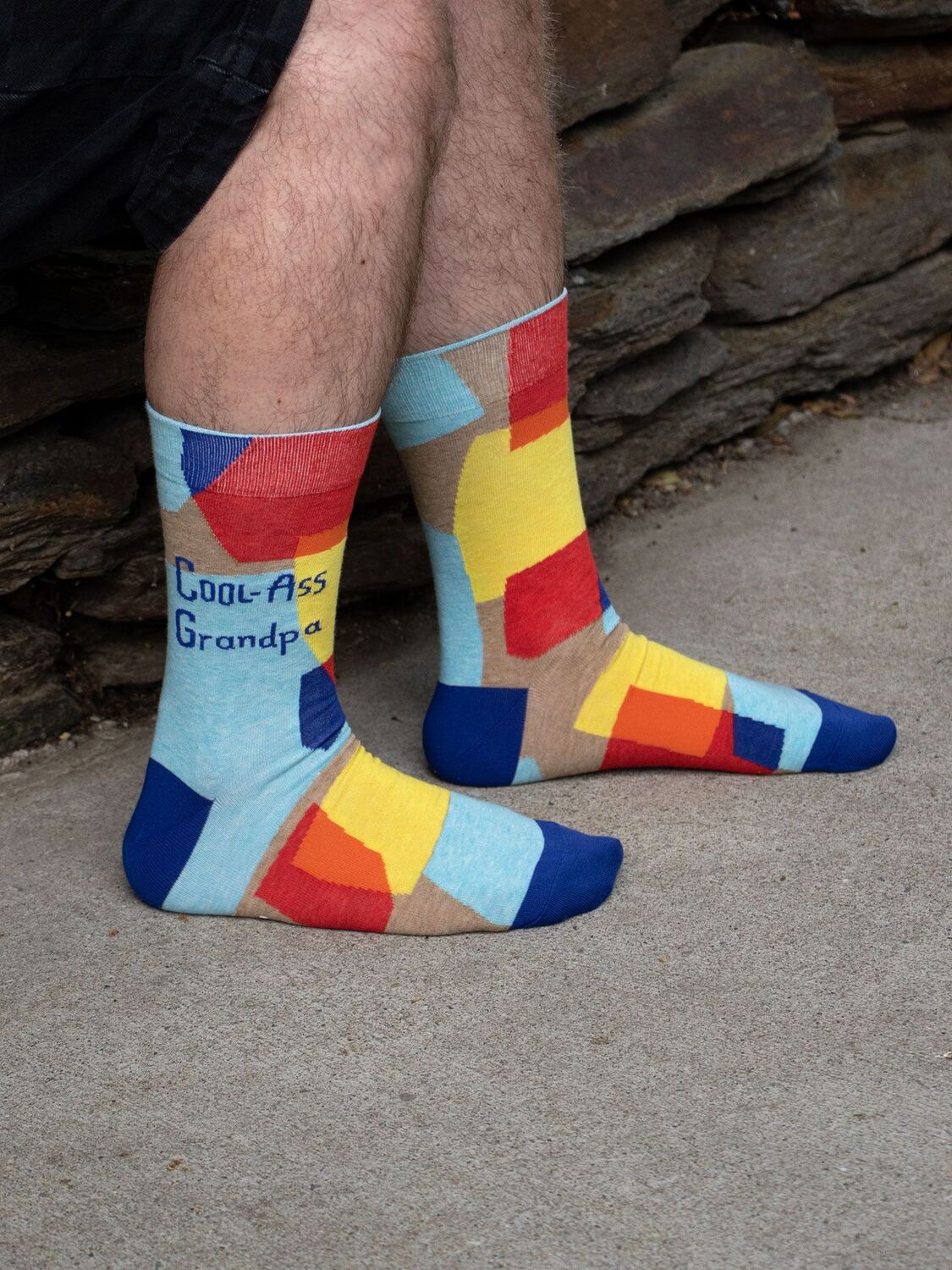 Cool-A** Grandpa Mens Crew Socks