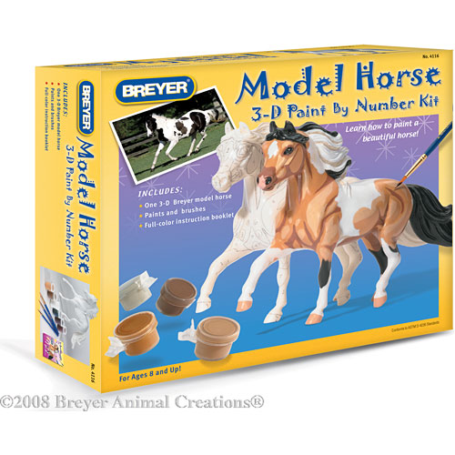 3D Paint-by-Number Activity Kit Pinto
