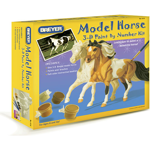 3D Paint-by-Number Activity Kit Pinto