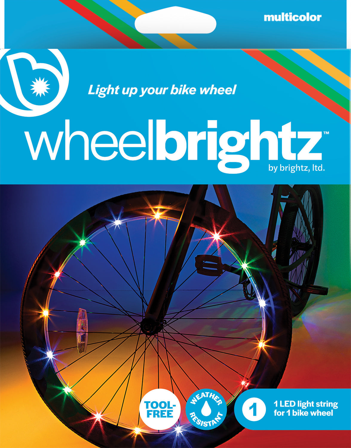 Brightz, Ltd. Multicolor Wheel Brightz LED Bicycle Light