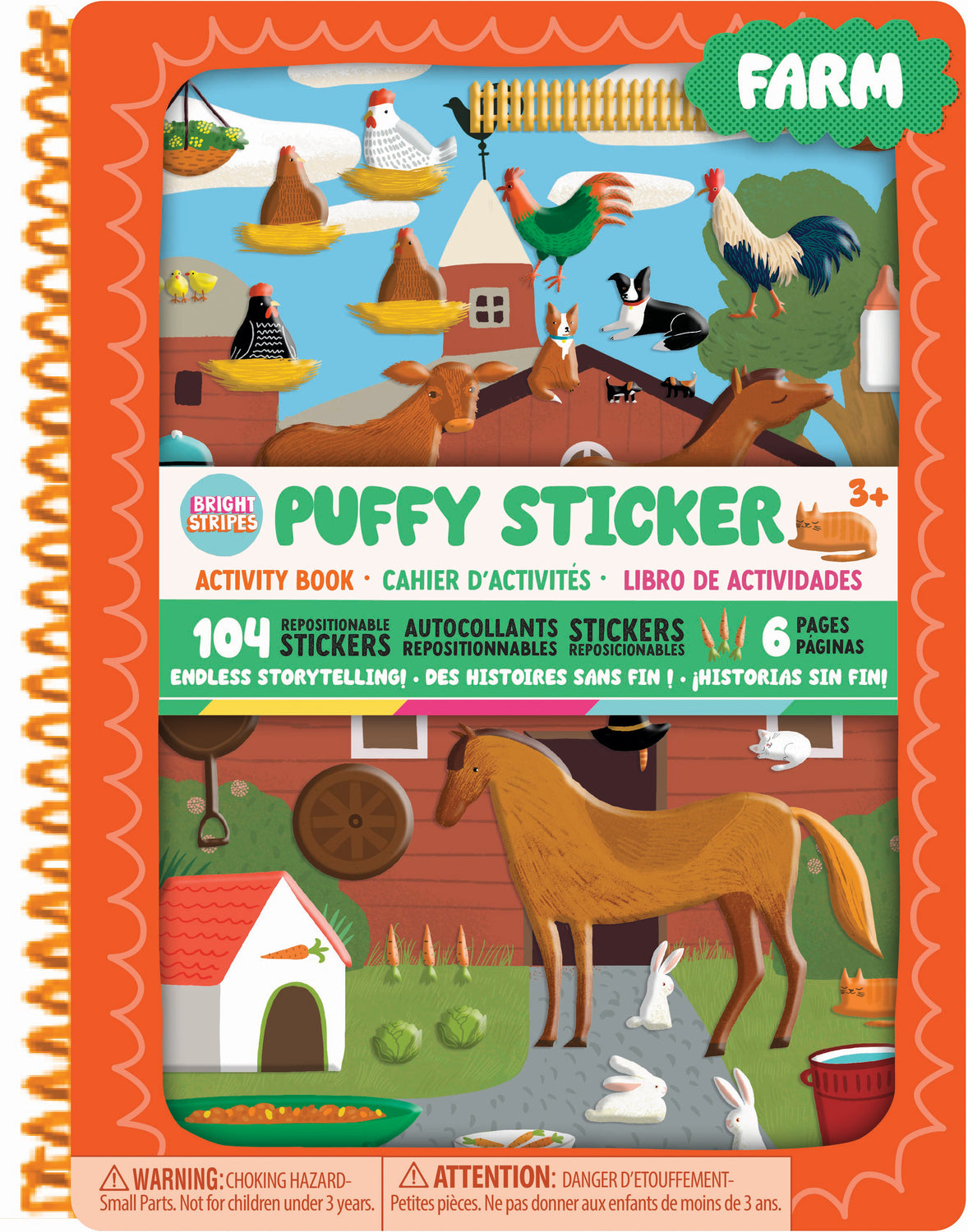 Puffy Sticker Books- Farm