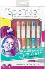 Sparkle 5 Hair Chalk Pastels In Washable Bright Colors