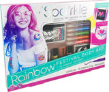 Sparkle Rainbow Festival Body Art