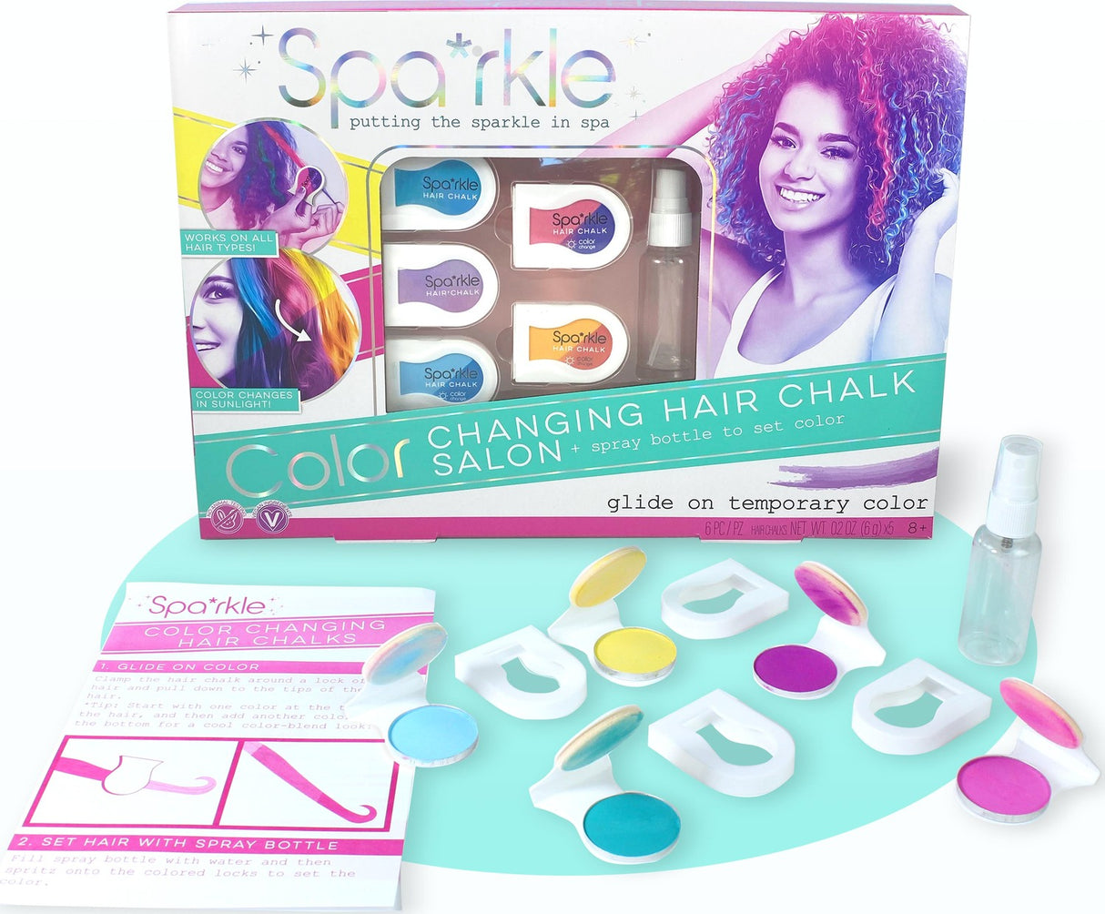 Sparkle Color Changing Hair Chalk Set