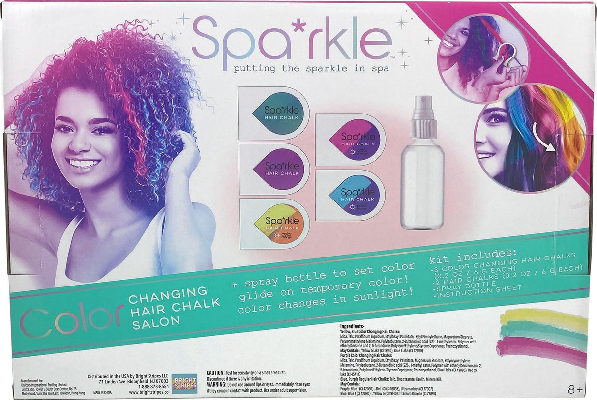 Sparkle Color Changing Hair Chalk Set