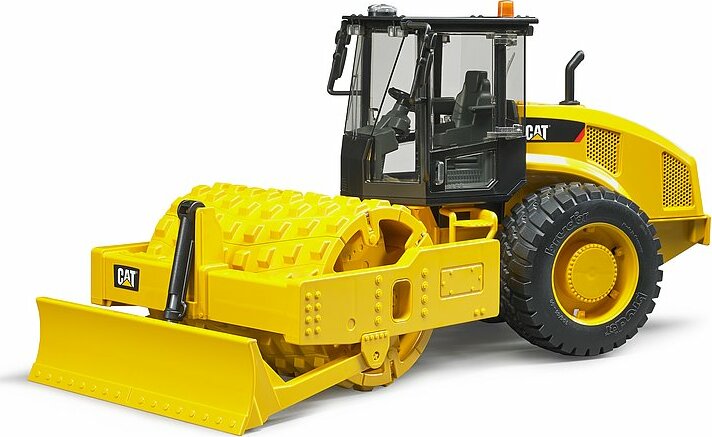 Bruder CAT Vibratory soil compactor with leveling blade