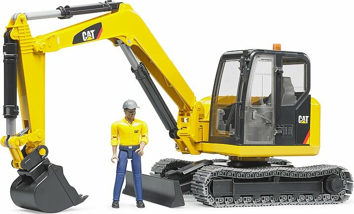 Bruder CATERPILLAR Mini Excavator with worker