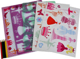 Stencil Double Pack with Pencils - Fairies and Flowers