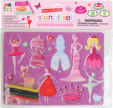 Stencil Double Pack with Pencils - Fairies and Flowers