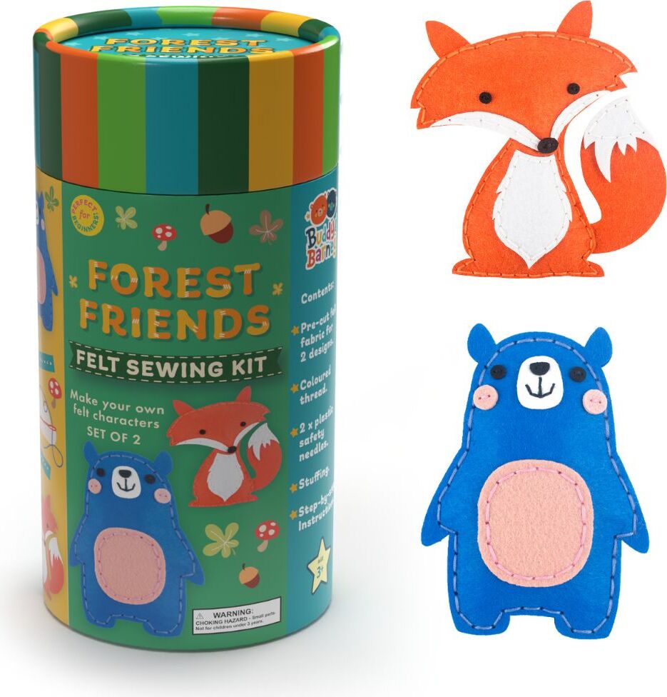 Felt Sewing Kit Tube - Forest Friends