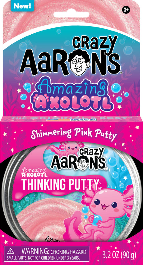 Amazing Axolotl - Full Size 4" Thinking Putty Tin