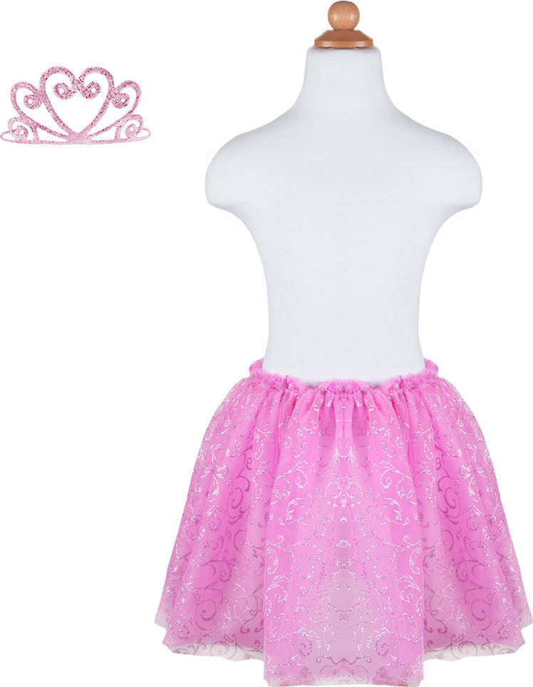 Princess Tutu and Glitter Tiara (size 5-6)