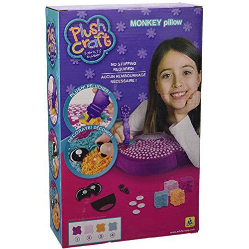 The Orb Factory Plushcraft Monkey Pillow