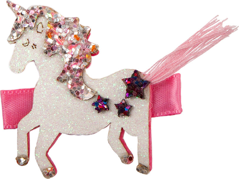 Boutique Tassy Tail Unicorn Hairclip  Great Pretenders USA