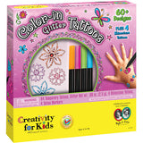 Color-In Glitter Tattoos