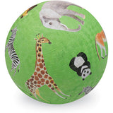 Crocodile Creek Wild Animals Green Playground Ball 7 inches