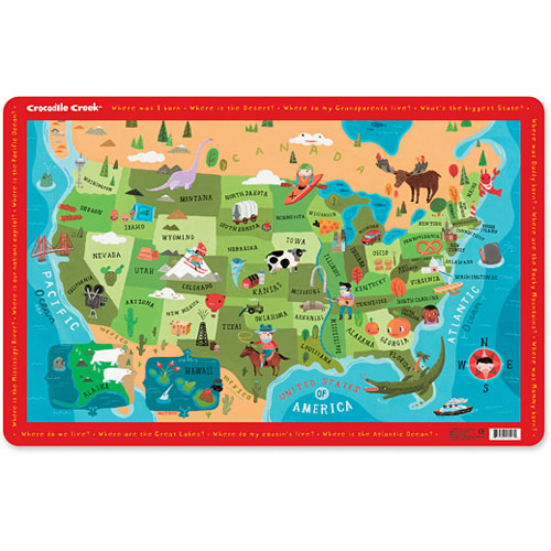 USA Map Placemat