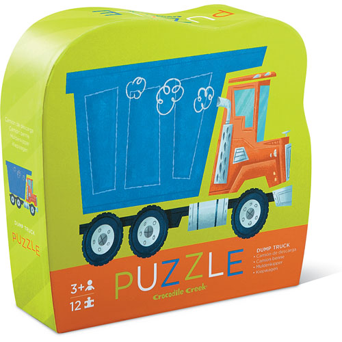 Crocodile Creek Dump Truck 12 Piece Jigsaw Puzzle