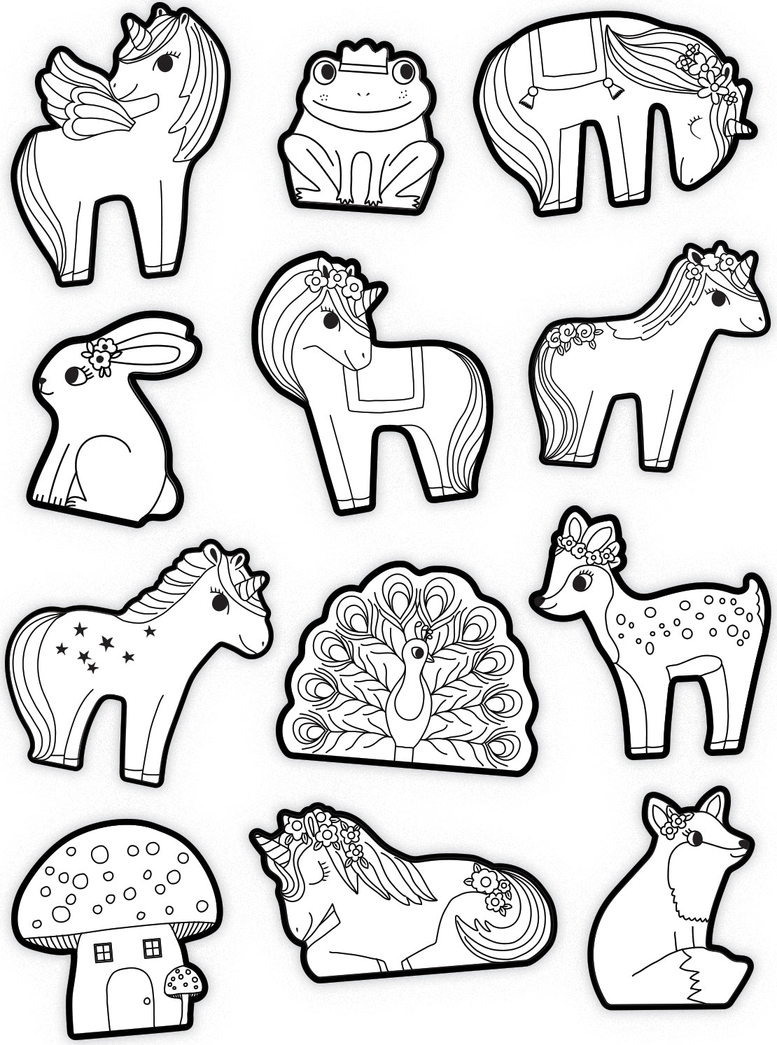 Coloring Stickers - Unicorn